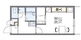 レオパレスカサエスペランサの物件間取画像